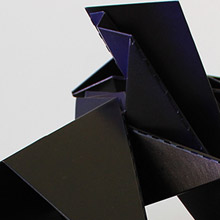Fraktal #14, Stahl/Lack,57 x 53 x 46,5 cm