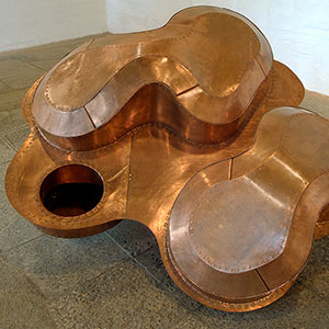 Membrane, 2000, Kupfer,75 x 146 x 140 cm