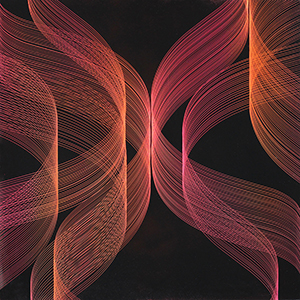 Transphere, 2019, Lack hinter Glas,30 x 30 cm